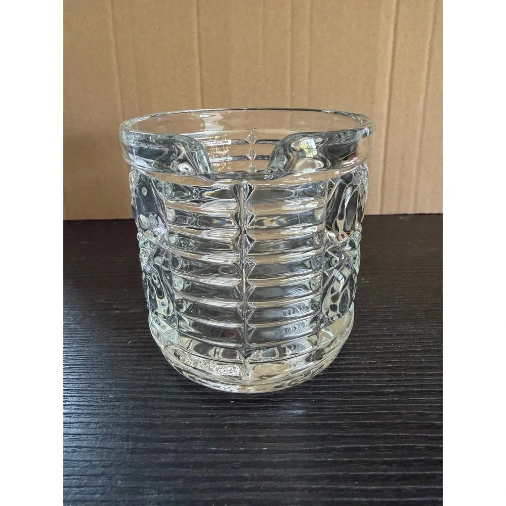 Vintage Pressed Glass Jar in the Windsor Button and Cane Pattern Jam Sugar